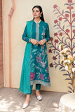 Cross Stitch Garland Bloom-3pc- Embroidered Khaddar Suit Winter Edit 1 Khaddar Linen 2022 Online Shopping