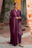 Cross Stitch Cosmic Viola-3pc- Embroidered Linen Suit Winter Edit 1 Khaddar Linen 2022 Online Shopping