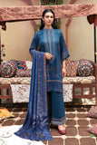 Cross Stitch Blue Frost-3pc- Linen Suit Winter Edit 1 Khaddar Linen 2022 Online Shopping