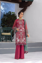 Flossie Haute Red Kuch Khas Chiffon Vol 9 2021