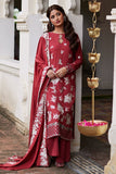 Cross Stitch Scarlet Sage - 3pc Linen Embroidered  Khaddar & Linen Collection Online Shopping