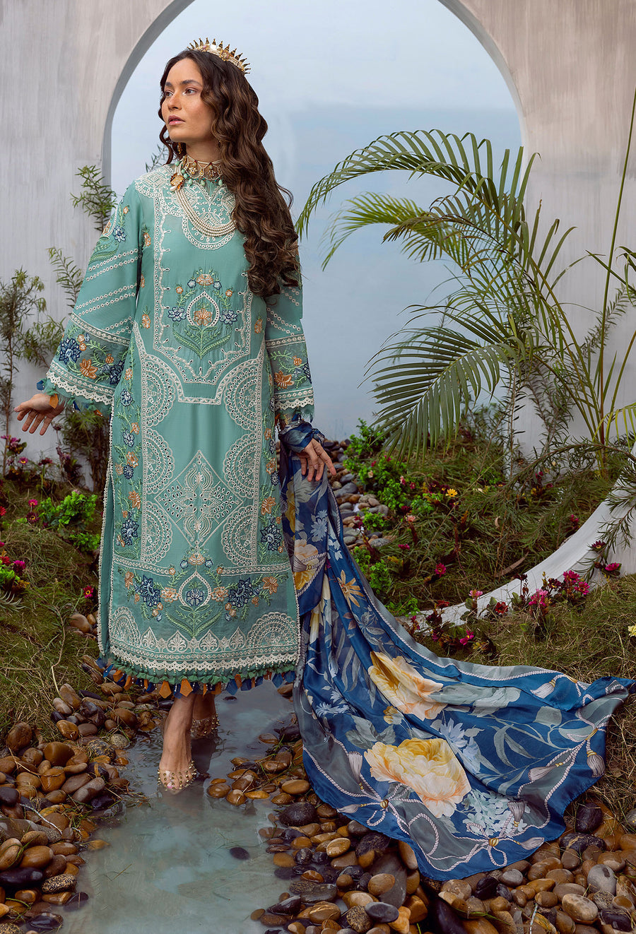 Adan Libas Design # 5670 Lawn By Arwa Awais Online Shopping