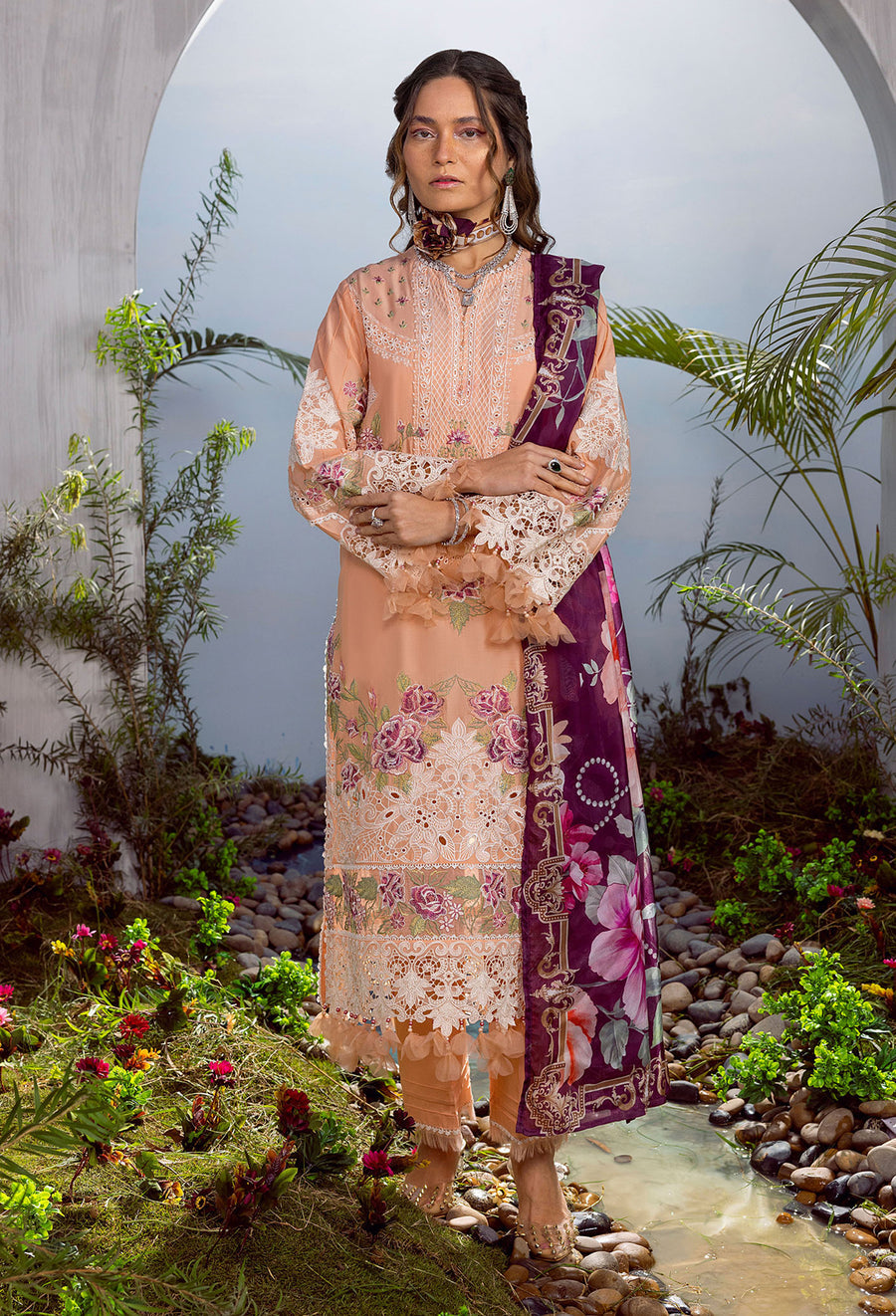 Adan Libas Design # 5673 Lawn By Arwa Awais Online Shopping