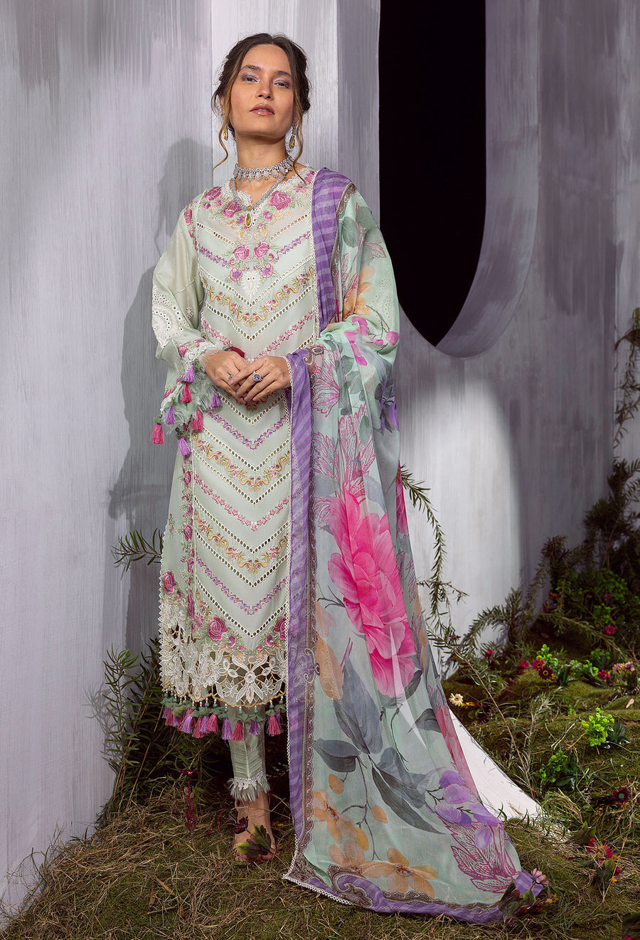 Adan Libas Design # 5678 Lawn By Arwa Awais Online Shopping