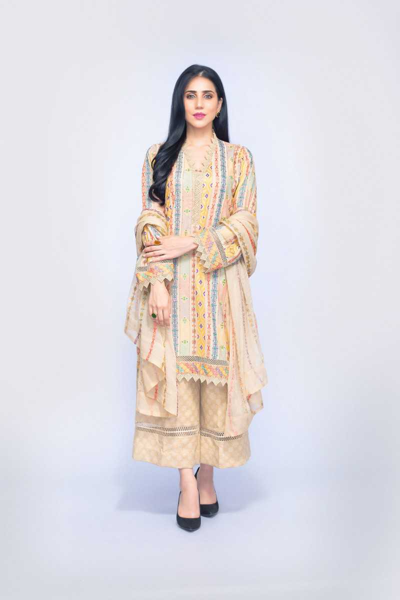 Bareeze Rang Bnl532 Beige Collection 2021