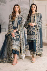 Baroque Embroidered Chiffon CH12-01 Chantelle Chiffon Collection Online Shopping