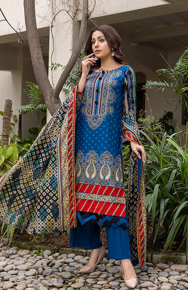 Al Zohaib ANL1 22-07A Anum Printed Lawn 2022 Online Shopping