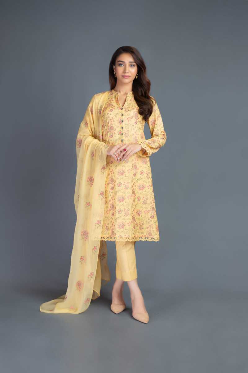 Bareeze Garden View Mc656 Yellow Collection 2021