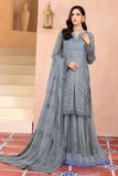 Flossie Ultimate Grey (B) Elnaz Chiffon Collection Vol 01 Online Shopping