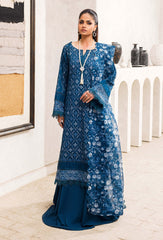 Adan Libas Design # 5728 Chikankari Lawn Prints Online Shopping