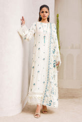 Adan Libas Design # 5727 Chikankari Lawn Prints Online Shopping