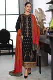 Charizma PS3-15 Poshima Embroidered Leather With Printed Wool Shawl Online Shopping