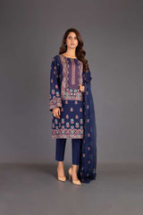 Bareeze Maah E Ro Ch3162 Navy Blue Collection 2021