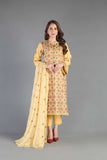 Bareeze Ethnic Rhythum Ch3369 Yellow Collection 2021