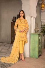 Bareeze Colors Of Ikat Bnl1020 Yellow Collection 2021