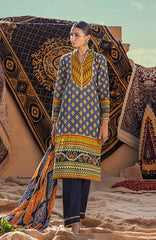 Al Zohaib MSCL 22-01C Monsoon Chunri Printed Lawn 2022 Online Shopping