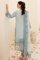 Afrozeh Powder Blue Chikankari Lawn Online Shopping