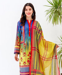 Zellbury Sapphire Blue D Lawn Suit Lawn Collection 2021