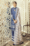 Cross Stitch Muted Blue Sheesh Mahal Lawn 2020