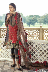 Cross Stitch Carmine Folk Sheesh Mahal Lawn 2020