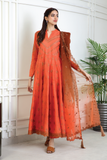 Iznik Fashions IP 105 Tangerine  RTW Eid Prets 2022 Online Shopping