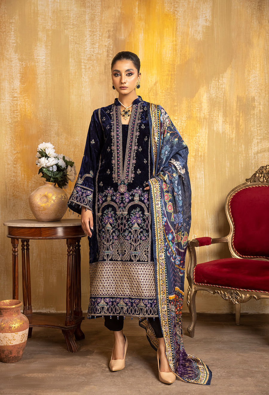 Adan Libas Design # 5455 Velvet Formal Collection 2 Online Shopping