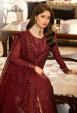Asim Jofa Chanderi Cotton, Maroon Jhilmil Collection Online Shopping