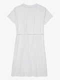 Women's T-Shirt Dress with Magnetic Closure at Shoulders | Women's Casual Dresses