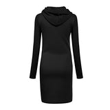 Women's Dress Sweet & Cute Dress Ladies Casual Hooded Christmas Print Long Sleeve Casual Dress Fancy Cocktail Dress Party Dress Maxi A-line Dress