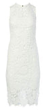 Women's Floral Embroidered Lace Sheath Dress