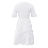 Women's Dress Sweet & Cute Dress Ladies V-Neck Short Sleeve Printed Boho Summer Shift Sundress Mini Dress Fancy Cocktail Dress Party Dress Maxi A-line Dress