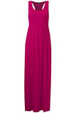 Fashion Star Womens Ladies Pockets Jersey Long Vest Sleeveless Racer Muscle Back Maxi Dress