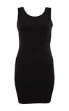 Ladies Sleeveless Bodycon Midi Dress with Sparkly Bow Cut Out Top | Original Brand