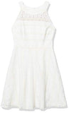 Women's Sleeveless Halter Lace Fit & Flare Dress | Women's Lace Dresses