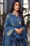 Gullahmed Gold Printed Pashmina Shawl Embroidered Suit  Winter Collection 2022 Online Shopping