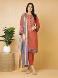 Edenrobe EWU22V1-23713 Rust Nayab Eid Collection 2022 Online Shopping