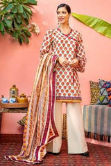 Gul Ahmed Suit with cotton Net Dupatta CNT-02 2020