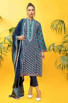 Gul Ahmed Lacquer Printed Unstitched Shirt SB-18 2020