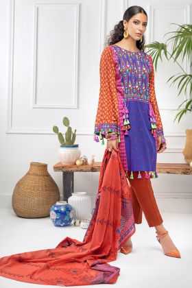Gul Ahmed Printed Cambric Suit CBN-114 B 2020