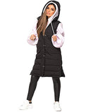 Hooded Quilted Puffer Gilet Waistcoat Padded Bodywarmer