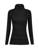 Neck Ribbed Sweaters for Women Cute Sexy Knitted Warm Fitted Fashion Pullover Sweater | Women's Sweaters