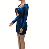 Sexy Club Hollow Out Long Sleeve Prom Gown Short Package Hip Dress Cutout Dress Women Dresses Party Plus Size Women Dresses Winter Sale | Original Brand | Women's Work Dresses