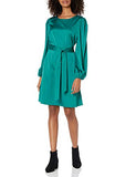 The Drop Women's @shopdandy Belted Silky Stretch Dress