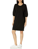 The Drop Women's Estelle Puff Sleeve French Terry Sweatshirt Mini Dress | Women's Casual Dresses