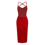 Women's Sexy Spaghetti Strap Bodycon Dress,  Mini Party Club Night Out Dress