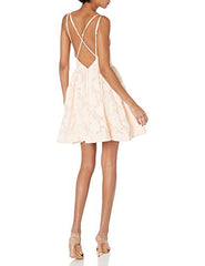 Women's Offset Fit & Flare Babydoll Dress