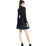 Summer Dress Women Long Sleeve Dress Pleated Skirt Fashion Hollow Teenage Girls Clothes Sexy Dress Ladies | Women's Work Dresses