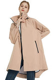 Orolay Women's Long Windbreaker Hooded Light Jacket Active Outdoor Anoraks