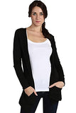 Ladies Long Sleeve Plain Printed Pocket Boyfriend Cardigan Womens Top Sizes 8-26 | Women's Cardigan