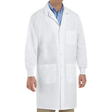 Red Kap Unisex Specialized Cuffed Lab Coat with 3 Front Pockets